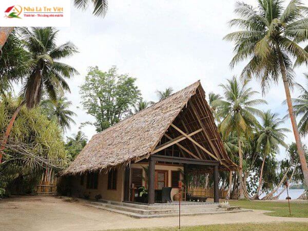 Thi công nhà mái lá tại Khánh Hòa