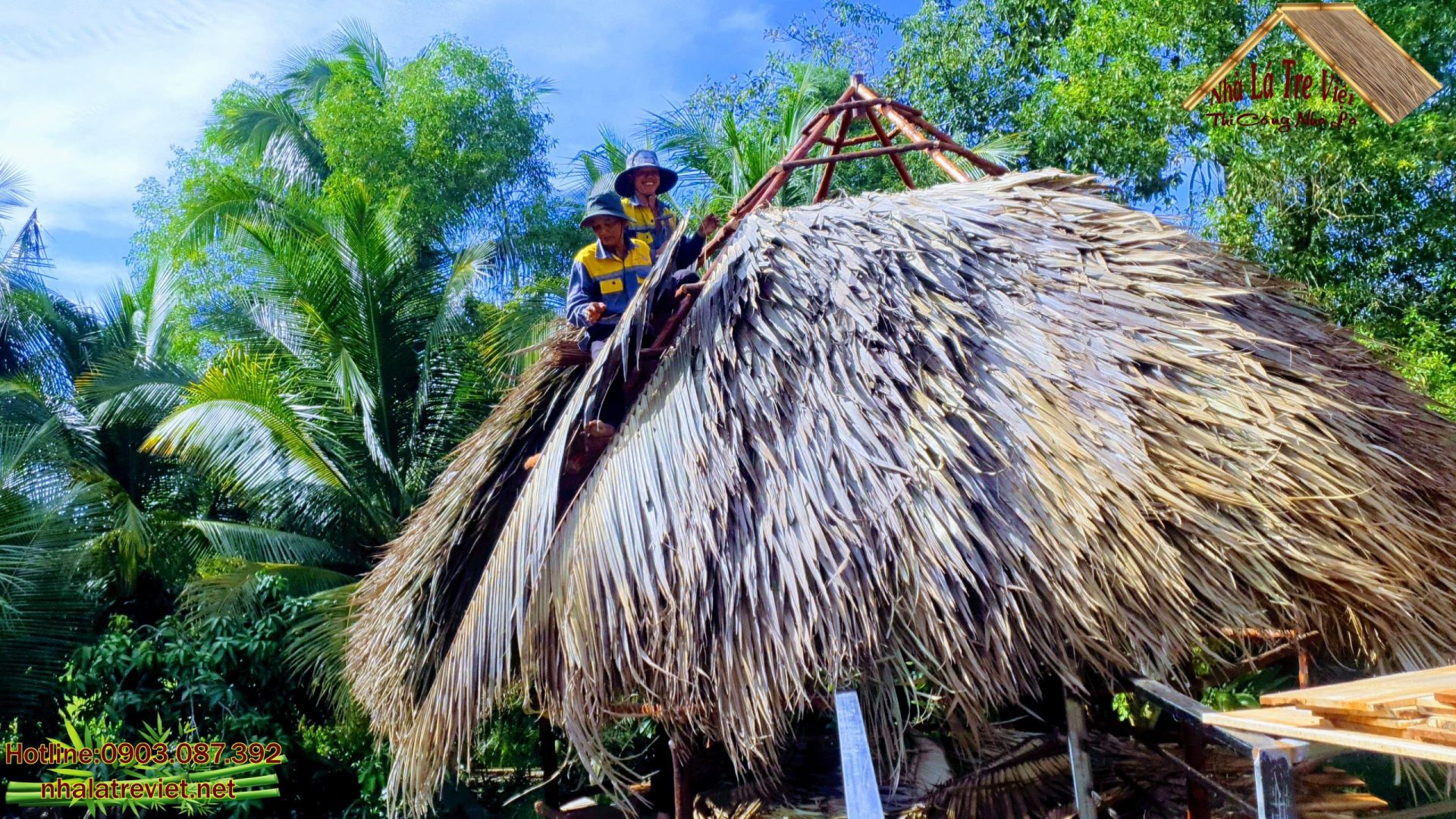 Làm chòi lá dừa resort uy tín top đầu thị trường